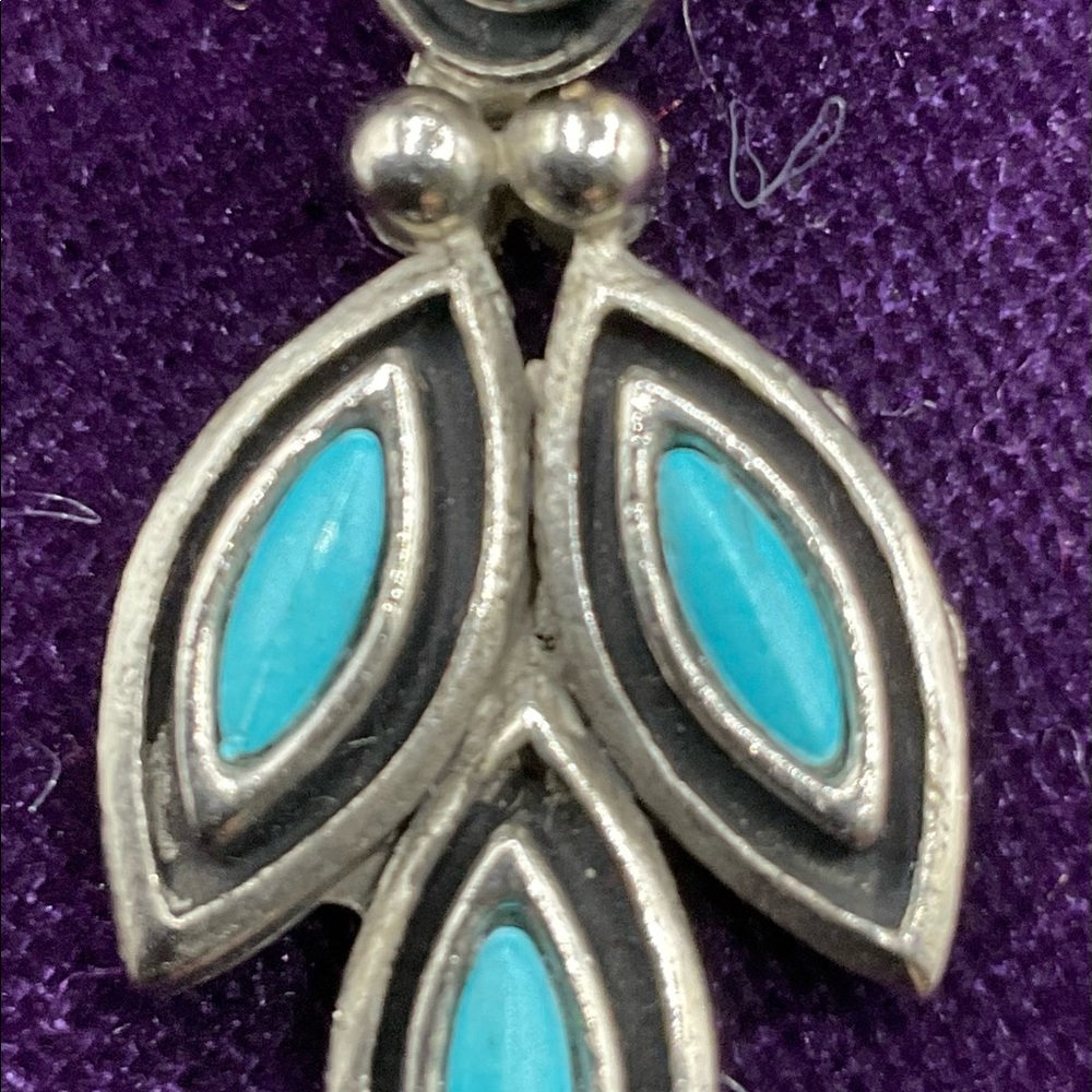 ST.LABRE faux turquoise pendant
